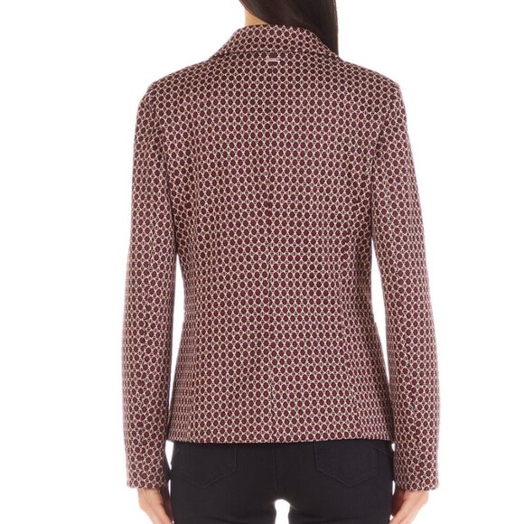 LIU JO Slim-fit jacquard Old Money Workwear Blazer - Picture 3 of 6